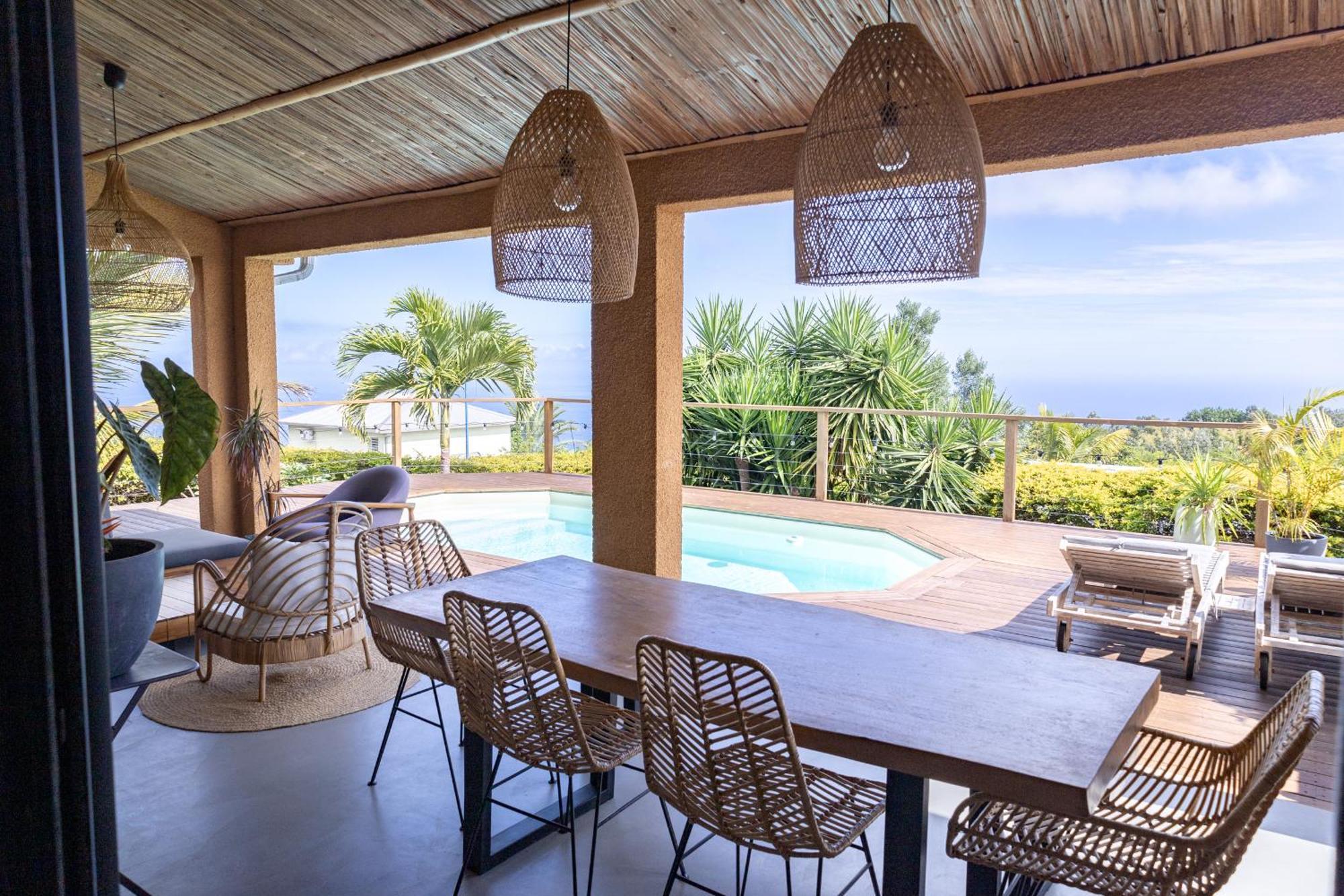 Villa Cactus Avec Piscine Et Vue Mer La Saline-Les-Bains Exterior foto