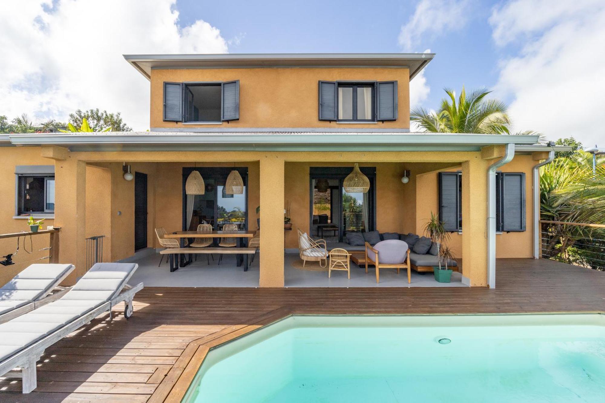 Villa Cactus Avec Piscine Et Vue Mer La Saline-Les-Bains Exterior foto
